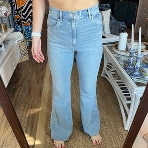 Ultra high rise flare jeans